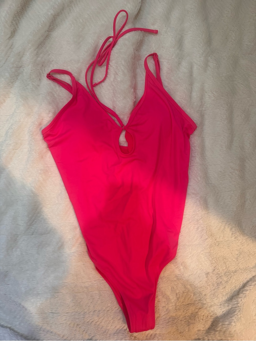 Aerie Keyhole Halter One Piece Swimsuit